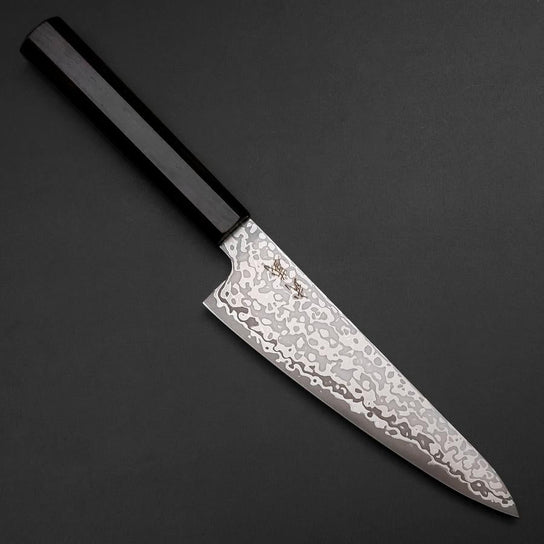 Gyuto SLD Schwarzer Damast Ebenholz Griff 150mm