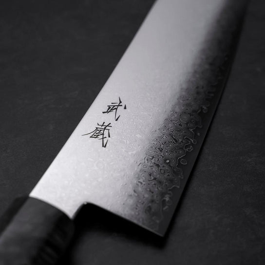 Gyuto VG-10 Damast Grauer Birkenholz Griff 210mm