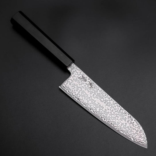 Santoku SLD Schwarzer Damast Ebenholz Griff 170mm