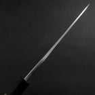Aideba Blue Steel #1 Hon-Kasumi Büffelhorn und Teakholz Griff 165mm-[Musashi]-[Japan-Küchenmesser]