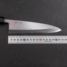 Aideba Blue Steel #1 Hon-Kasumi Büffelhorn und Teakholz Griff 165mm-[Musashi]-[Japan-Küchenmesser]