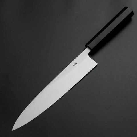Aideba White Steel #2 Kasumi Buffalo Ebony Handle 240mm (9.4”)-[Musashi]-[Japan-Küchenmesser]