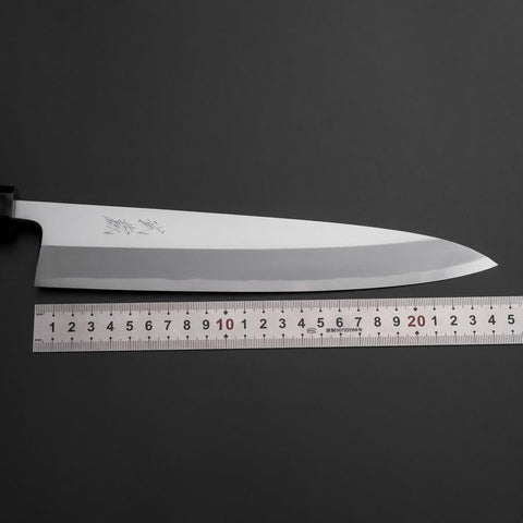 Aideba White Steel #2 Kasumi Buffalo Ebony Handle 240mm (9.4”)-[Musashi]-[Japan-Küchenmesser]