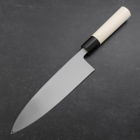 Aideba White Steel #2 Kasumi Büffelhorn und Magnolienholz Griff 210mm-[Musashi]-[Japan-Küchenmesser]