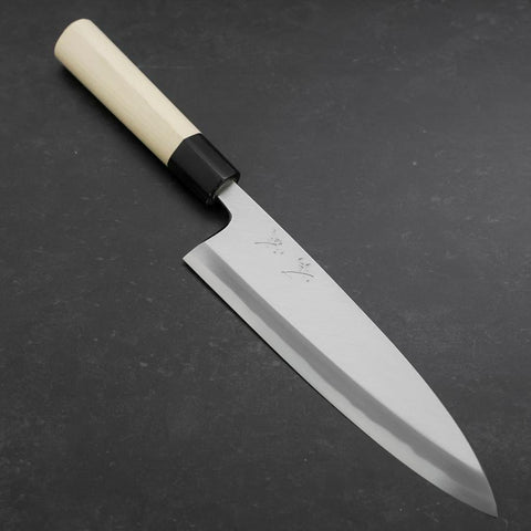 Aideba White Steel #2 Kasumi Büffelhorn und Magnolienholz Griff 210mm-[Musashi]-[Japan-Küchenmesser]