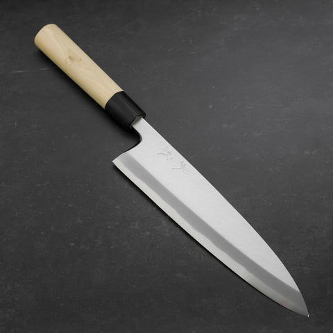 Aideba White Steel #2 Kasumi Büffelhorn und Magnolienholz Griff 225mm-[Musashi]-[Japan-Küchenmesser]