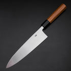Aideba White Steel #2 Kasumi Büffelhorn und Teakholz Griff 210mm-[Musashi]-[Japan-Küchenmesser]