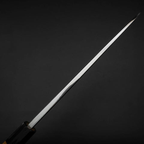 Aideba White Steel #2 Kasumi Büffelhorn und Teakholz Griff 210mm-[Musashi]-[Japan-Küchenmesser]
