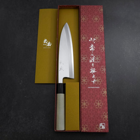 Aideba White steel #2 Kasumi Büffelhorn und Magnolie Griff 195mm-[Musashi]-[Japan-Küchenmesser]
