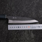 Ajikiri Blue Steel #1 Kurouchi Dunkelblauer Urushi Griff 145mm-[Musashi]-[Japan-Küchenmesser]