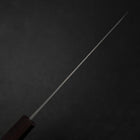 Ajikiri Blue Steel #1 Kurouchi Lila Urushi Griff 145mm-[Musashi]-[Japan-Küchenmesser]