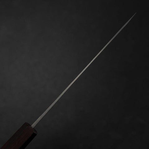 Ajikiri Blue Steel #1 Kurouchi Lila Urushi Griff 145mm-[Musashi]-[Japan-Küchenmesser]