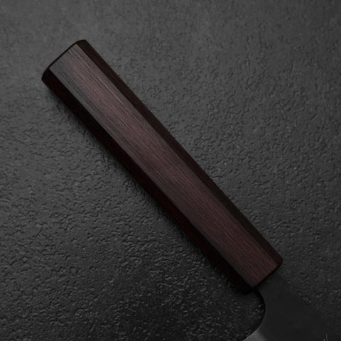 Ajikiri Blue Steel #1 Kurouchi Lila Urushi Griff 145mm-[Musashi]-[Japan-Küchenmesser]