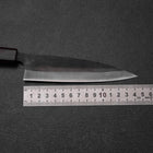 Ajikiri Blue Steel #1 Kurouchi Lila Urushi Griff 145mm-[Musashi]-[Japan-Küchenmesser]