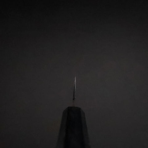 Ajikiri Blue Steel #2 Kurouchi Blauer Urushi Griff 105mm-[Musashi]-[Japan-Küchenmesser]