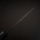 Ajikiri Blue Steel #2 Kurouchi Blauer Urushi Griff 105mm-[Musashi]-[Japan-Küchenmesser]