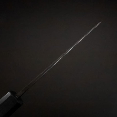 Ajikiri Blue Steel #2 Kurouchi Blauer Urushi Griff 105mm-[Musashi]-[Japan-Küchenmesser]