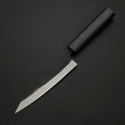 Ajikiri Blue Steel #2 Kurouchi Dunkelblauer Urushi Griff 145mm-[Musashi]-[Japan-Küchenmesser]