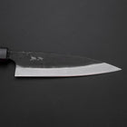 Ajikiri Blue Steel #2 Kurouchi Dunkelblauer Urushi Griff 145mm-[Musashi]-[Japan-Küchenmesser]