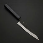 Ajikiri Blue Steel #2 Kurouchi Dunkelblauer Urushi Griff 145mm-[Musashi]-[Japan-Küchenmesser]