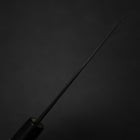 Ajikiri White Steel #2 Kurouchi Runder Büffelhorn und Magnolienholz Griff 105mm-[Musashi]-[Japan-Küchenmesser]