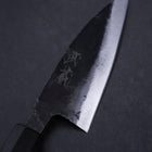 Ajikiri White Steel #2 Kurouchi Büffelhorn und Magnolienholz Griff 105mm-[Musashi]-[Japan-Küchenmesser]
