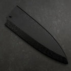 Black-Ishime Saya Sheath for Deba with Pin 180mm (7”)-[Musashi]-[Japan-Küchenmesser]