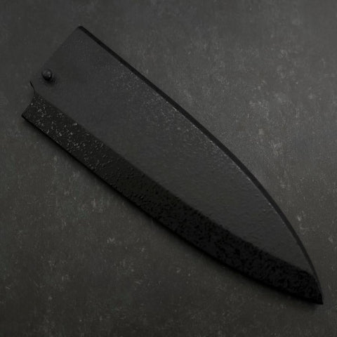 Black-Ishime Saya Sheath for Deba with Pin 180mm (7”)-[Musashi]-[Japan-Küchenmesser]