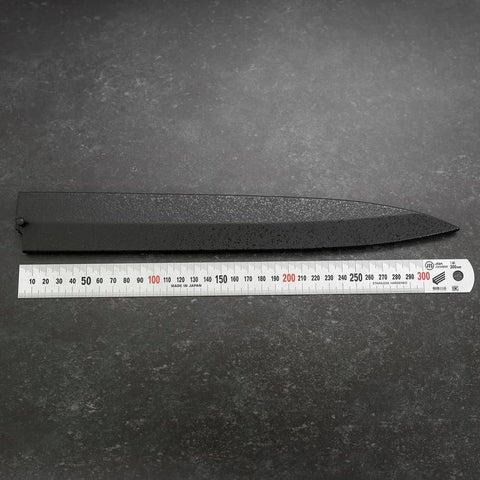 Black-Ishime Saya Sheath for Yanagiba with Pin 300mm (11.8”)-[Musashi]-[Japan-Küchenmesser]