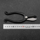 Black Musashi Blumenschere Blue Steel #2 geschmiedeter Undercut-Griff 165mm-[Musashi]-[Japan-Küchenmesser]