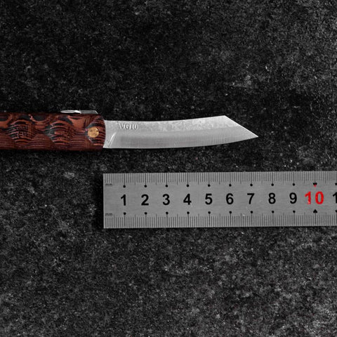 Brown Wave Higonokami VG-10 75mm (2.9”)-[Musashi]-[Japanese-Kitchen-Knives]