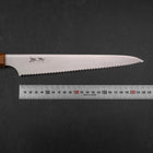 Bread knife Molybdenum Polished Yaki Urushi Handle 230mm-[Musashi]-[Japan-Küchenmesser]