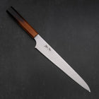 Bread knife Molybdenum Polished Yaki Urushi Handle 230mm-[Musashi]-[Japan-Küchenmesser]