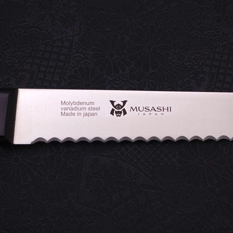 Brotmesser Molybdän, Poliert Westlicher Griff, 250mm-[Musashi]-[Japan-Küchenmesser]