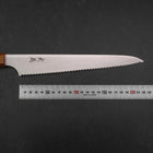 Brotmesser Molybdän Poliert Yaki Urushi Griff 230mm-[Musashi]-[Japan-Küchenmesser]