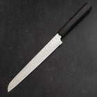 Brotmesser VG-10 Tsuchime Ebenholz Griff 210mm-[Musashi]-[Japan-Küchenmesser]
