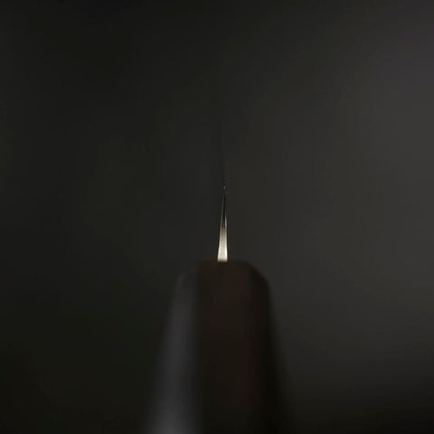 Brotmesser VG-10 Tsuchime Ebenholz Griff 210mm-[Musashi]-[Japan-Küchenmesser]
