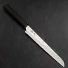 Brotmesser VG-10 Tsuchime Ebenholz Griff 210mm-[Musashi]-[Japan-Küchenmesser]