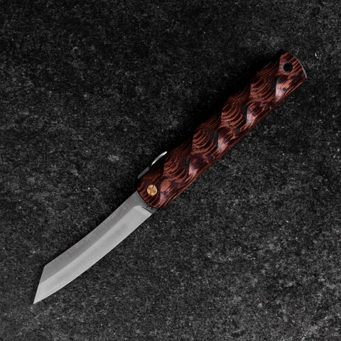 Brown Wave Higonokami VG-10 75mm (2.9”)-[Musashi]-[Japan-Küchenmesser]