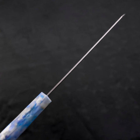 Bunka AUS-10 Nashiji Damast Blau-Weißer-Mix Ozeanplastik Griff 170mm-[Musashi]-[Japan-Küchenmesser]