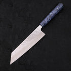 Bunka AUS-10 Nashiji Damast Blauer Ozeanplastik Griff 170mm-[Musashi]-[Japan-Küchenmesser]