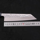 Bunka AUS-10 Nashiji Damast Blauer Ozeanplastik Griff 170mm-[Musashi]-[Japan-Küchenmesser]