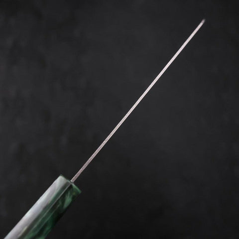 Bunka AUS-10 Nashiji Damast Grüner Ozeanplastik Griff 170mm-[Musashi]-[Japan-Küchenmesser]