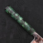 Bunka AUS-10 Nashiji Damast Grüner Ozeanplastik Griff 170mm-[Musashi]-[Japan-Küchenmesser]