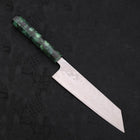 Bunka AUS-10 Nashiji Damast Grüner Ozeanplastik Griff 170mm-[Musashi]-[Japan-Küchenmesser]