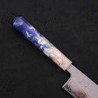 Bunka AUS-10 Nashiji Damast Kagami Weiß-Blauer Ozeanplastik Griff 170mm-[Musashi]-[Japan-Küchenmesser]
