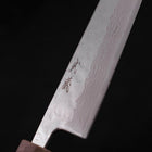 Bunka AUS-10 Nashiji Damast Kagami Weißer Ishime Urushi Griff 170mm-[Musashi]-[Japan-Küchenmesser]