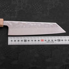 Bunka AUS-10 Nashiji Damast Kagami Weißer Ishime Urushi Griff 170mm-[Musashi]-[Japan-Küchenmesser]