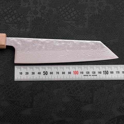 Bunka AUS-10 Nashiji Damast Kagami Weißer Ishime Urushi Griff 170mm-[Musashi]-[Japan-Küchenmesser]