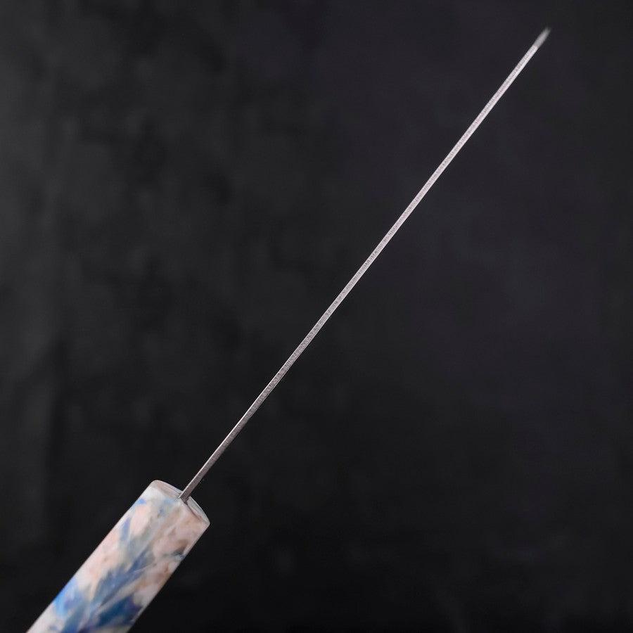 Bunka AUS-10 Nashiji Damast Kagami Weißer-Mix Ozeanplastik Griff 170mm-[Musashi]-[Japan-Küchenmesser]